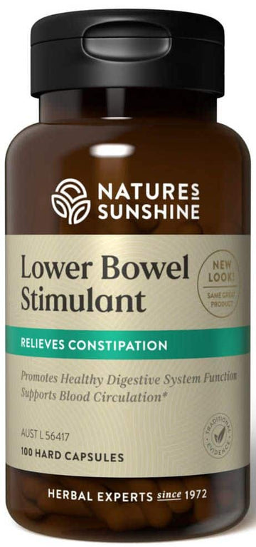 Natures Sunshine Lower Bowel Stimulant Vegecaps 100caps