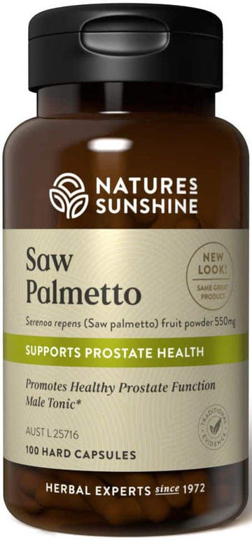 Natures Sunshine Saw Palmetto 550mg 100caps