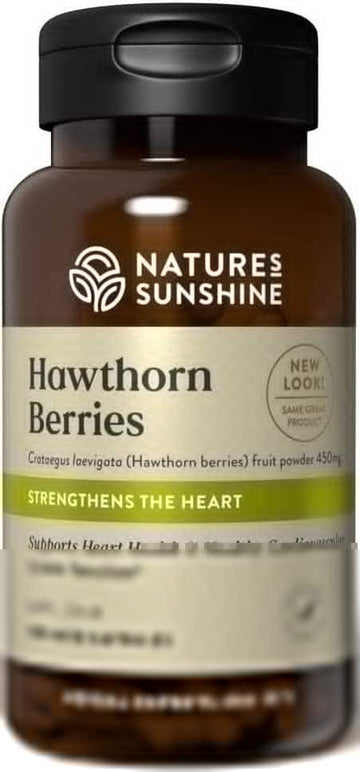 Natures Sunshine Hawthorn Berries 450mg 100caps
