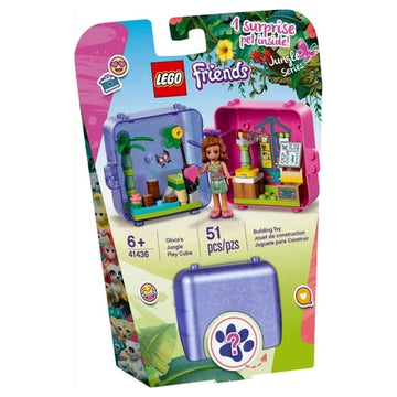 LEGO 41436 Olivia's Jungle Play Cube: Portable Wildlife Adventure