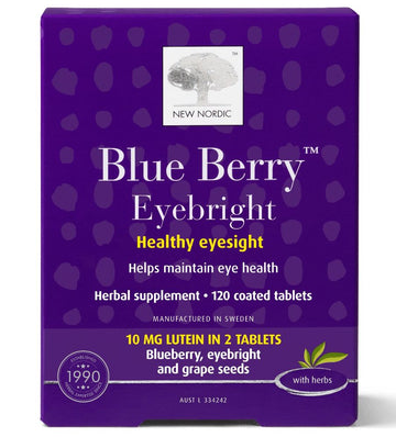 New Nordic Blue Berry Eyebright 120Tabs