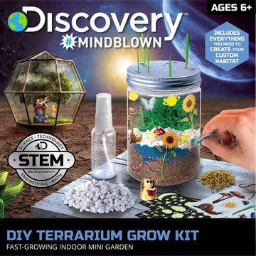 Discovery™ #Mindblown Indoor DIY Terrarium Grow Kit, Multi-color (12 Pieces)