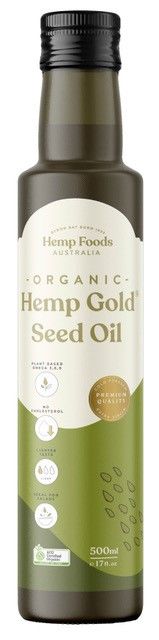Hemp Foods Australia Hemp Seed Oil Organic 500ml