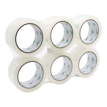 Premium Packaging Tape Clear - 45um x 48mm x 75m ( 6 Rolls)