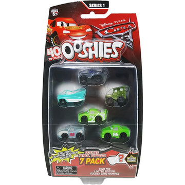 Ooshies Cars Pack of 7 Figures Assortment/Random Models
