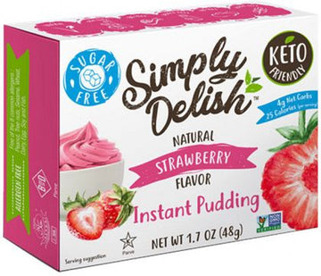 Simply Delish Strawberry Natural Pudding & Pie Filling G/F 44g