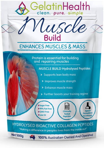 Gelatin Health Muscle Build Collagen 500g