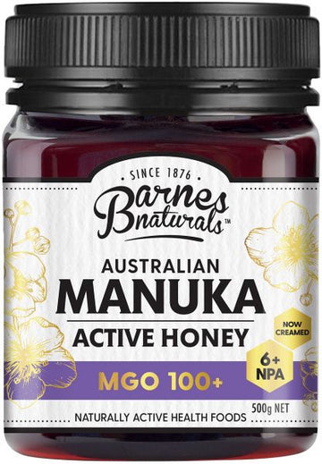 Barnes Naturals Australian Active Manuka Honey MGO 100+ 500g
