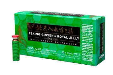 Peking Royal Jelly ORGANIC 3000 Ginseng Green ( 30 x 10ml)
