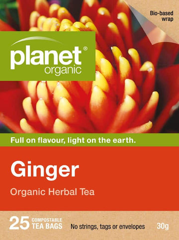 Planet Organic Tea Ginger x 25 Tea Bags