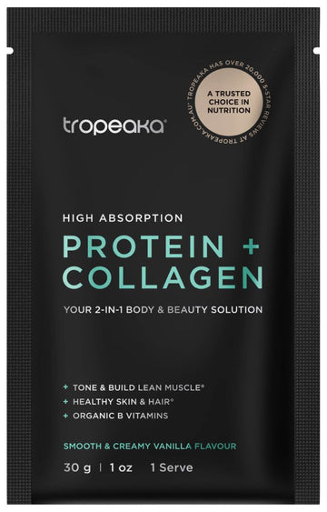 Tropeaka Protein & Collagen Vanilla 12x30g