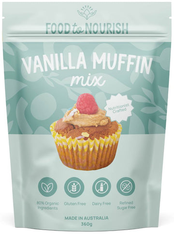 Food to Nourish Muffin Mix Vanilla 360g