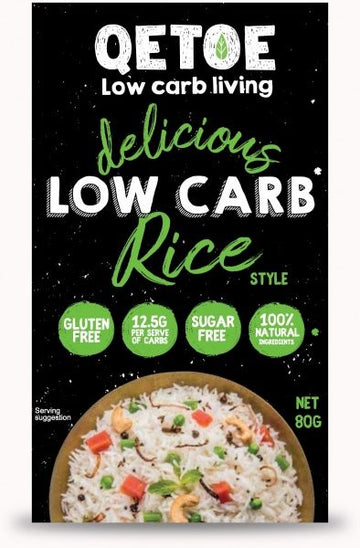 Qetoe Low Carb Rice G/F 80g