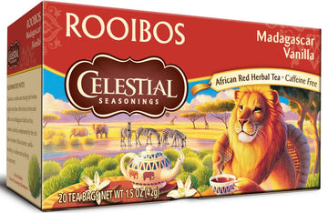Celestial Seasonings Madagascar Vanilla Rooibos Tea x 20 Tea Bags