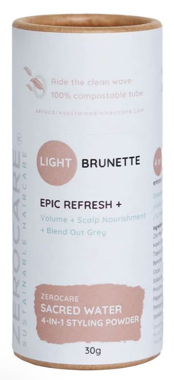 Zerocare Sacred Water Styling Powder Light Brunette 30g
