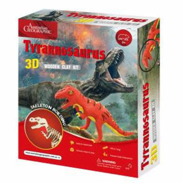 Australian Geographic: Dinosaur Wood and Clay Kit T-Rex