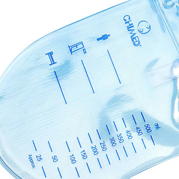 Drenomed Chimed Sterile Collection Drainage Bags with Male Luer-Lock Connector 1500 ml