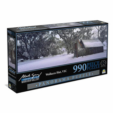Mark Gray Panoramic Jigsaw Puzzle Australian 990-Piece Wallaces Hut Victoria