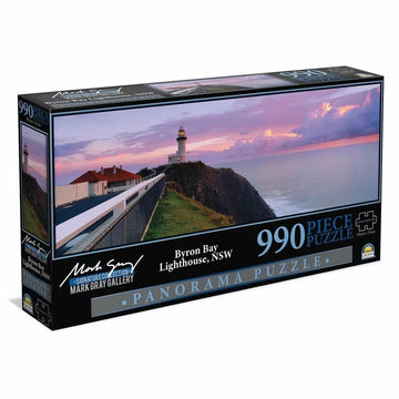 Mark Gray Panoramic Jigsaw Puzzle Aust 990 Piece Byron Bay Lighthouse NSW