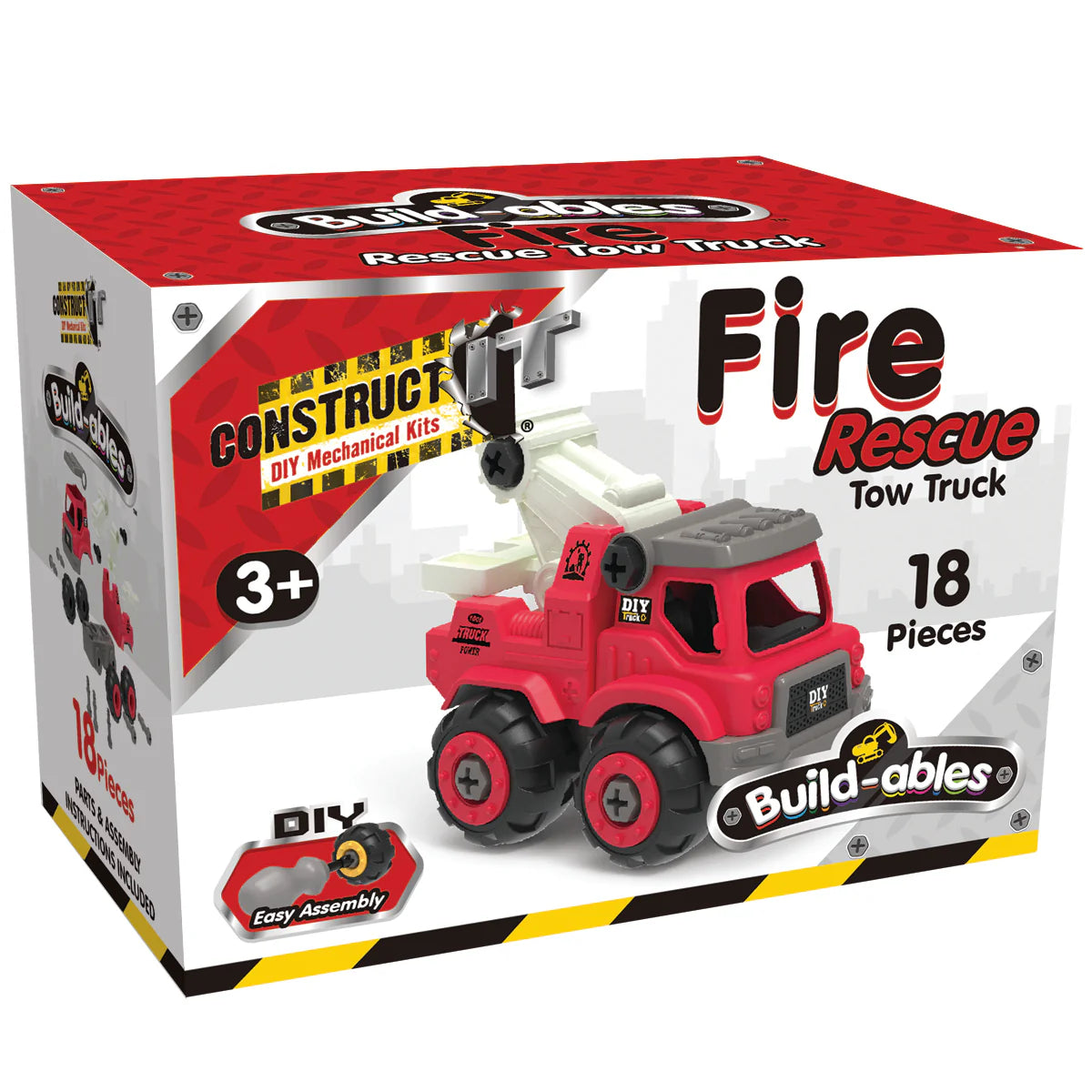 Build-ables - Fire Rescue Tow Truck by Construct IT!