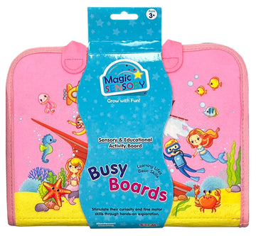 Busy Board Pink by Magic Sensory