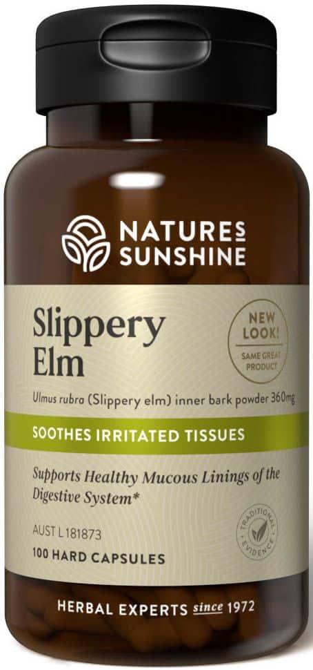 Natures Sunshine Slippery Elm 360mg 100caps