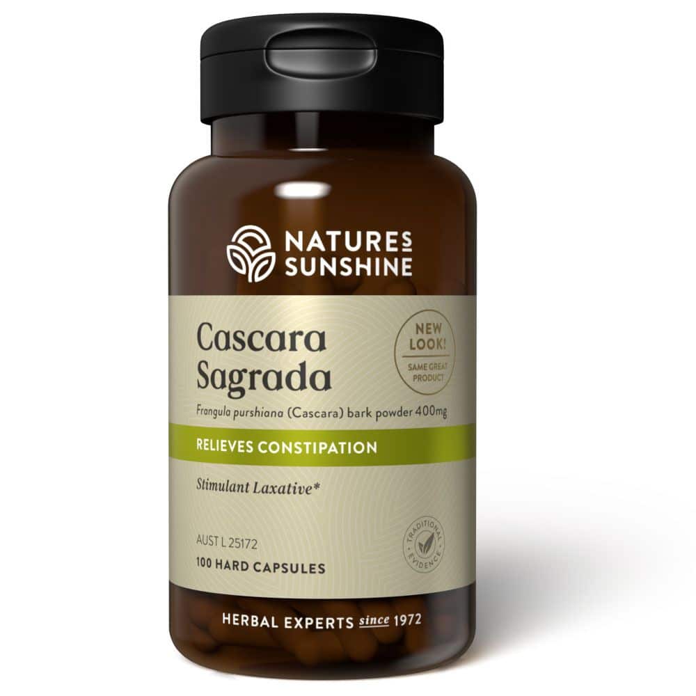 Natures Sunshine Cascara Sagrada 400mg Vegecaps 100caps