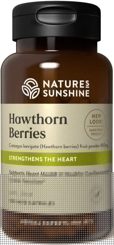 Natures Sunshine Hawthorn Berries 450mg 100caps