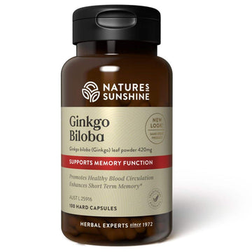 Natures Sunshine Ginkgo Biloba 420mg 100caps