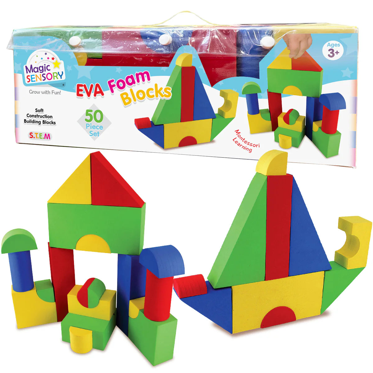 EVA Foam Blocks (50 Piece) by Magic Sensory
