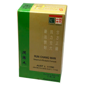 Sesame & Rhubarb Formula RUN CHANG WAN  200 Pills
