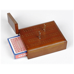 Cribbage Travel Wood with Cards by Dal Rossi