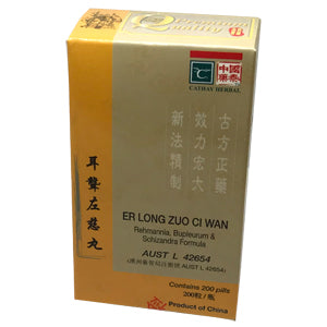 Rehmannia, Bupleurum & Schizandra Formula ER LONG ZUO CI WAN  200 Pills