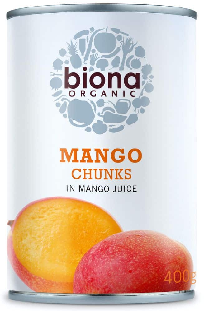 Biona Organic Mango Chunks in Juice 400g