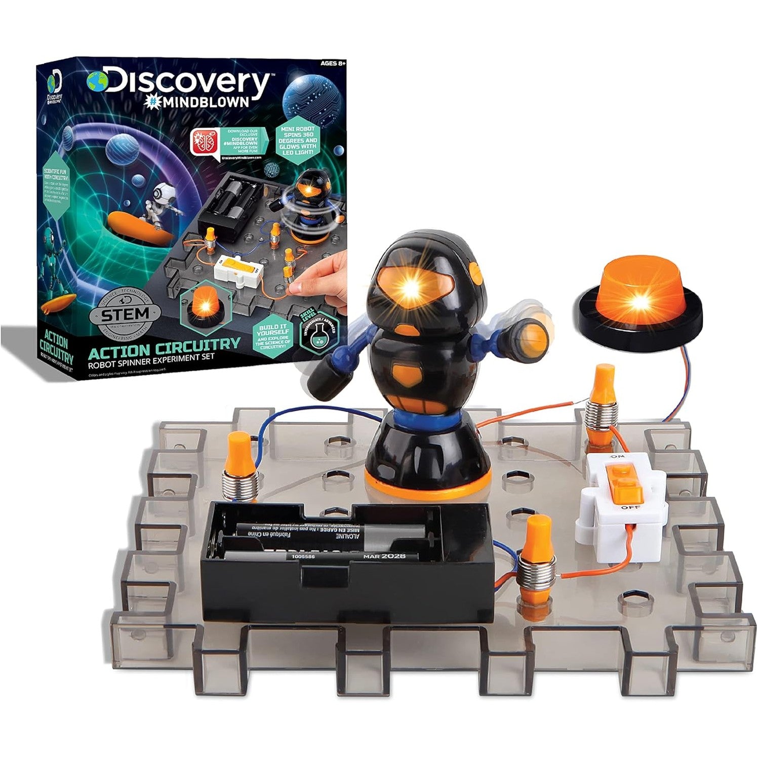 Discovery Mindblown Circuitry Action Robot Spinner Experiment Set