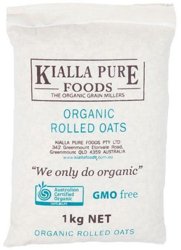 Kialla Organic Rolled Oats 1Kg