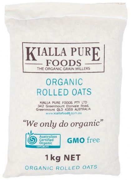 Kialla Organic Rolled Oats 1Kg