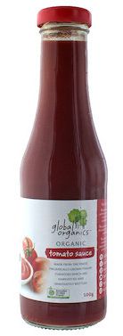 Global Organics Organic Tomato Sauce Glass 500g