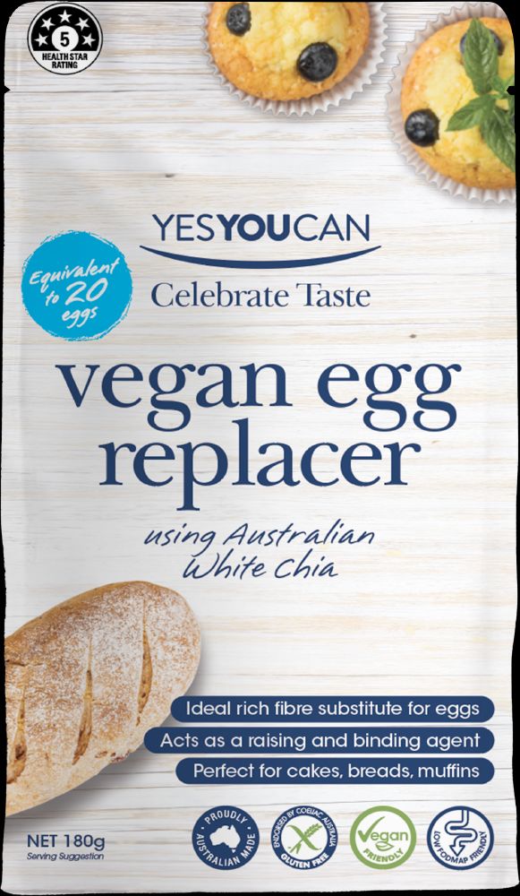 YesYouCan Vegan Egg Replacer with White Chia 180g