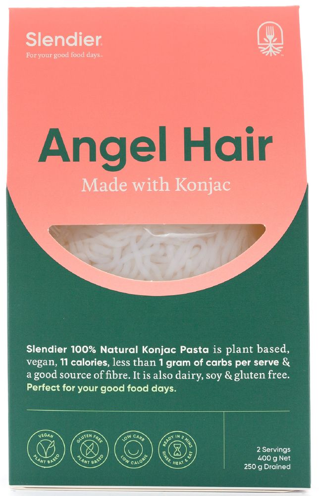Slendier Pasta Angel Hair Style Gluten Free 400g