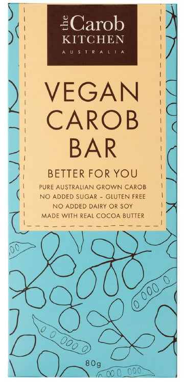 The Carob Kitchen Carob Bar Vegan 80g x 12