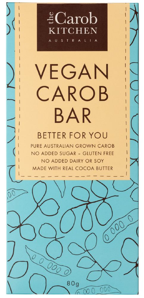 The Carob Kitchen Carob Bar Vegan 80g x 12
