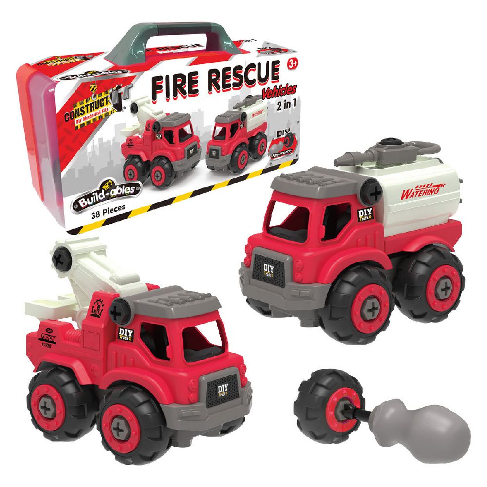 Construct It Build-ables 2-in-1 Fire Rescue Set