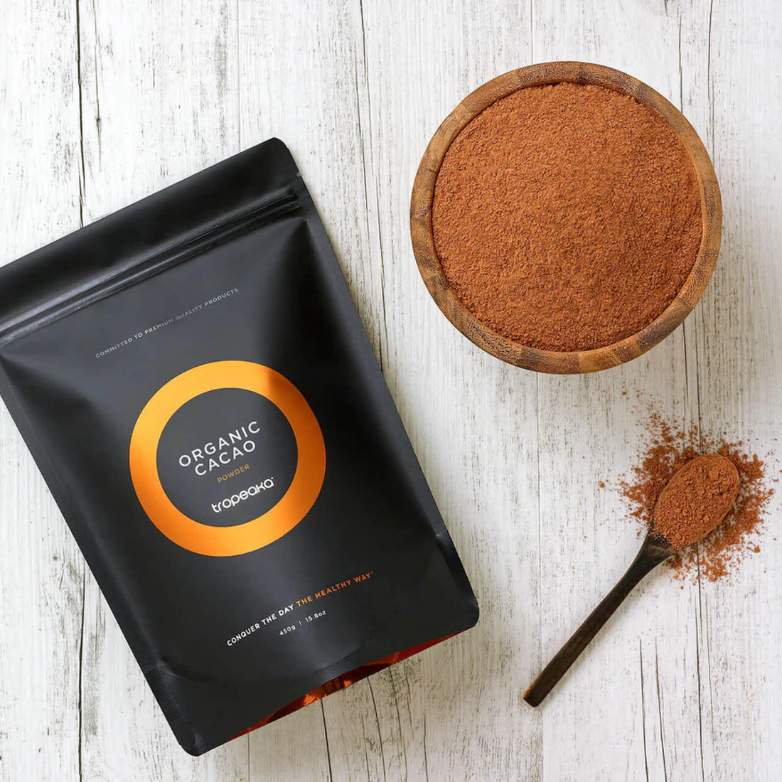 Tropeaka Organic CACAO Powder G/F 200g Pouch