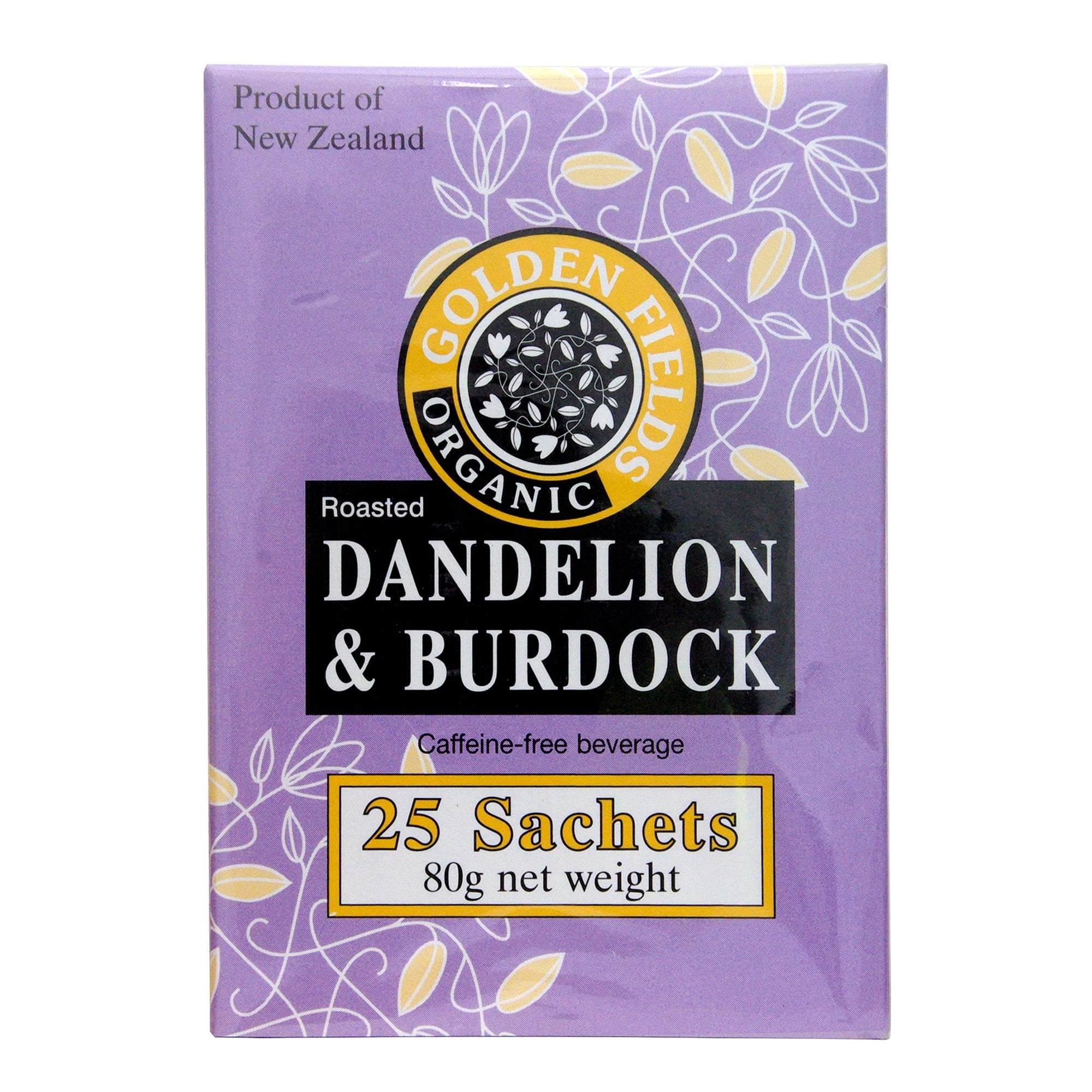 Golden Fields Organic Dandelion and Burdock Sachets 80g - 25 Sachets