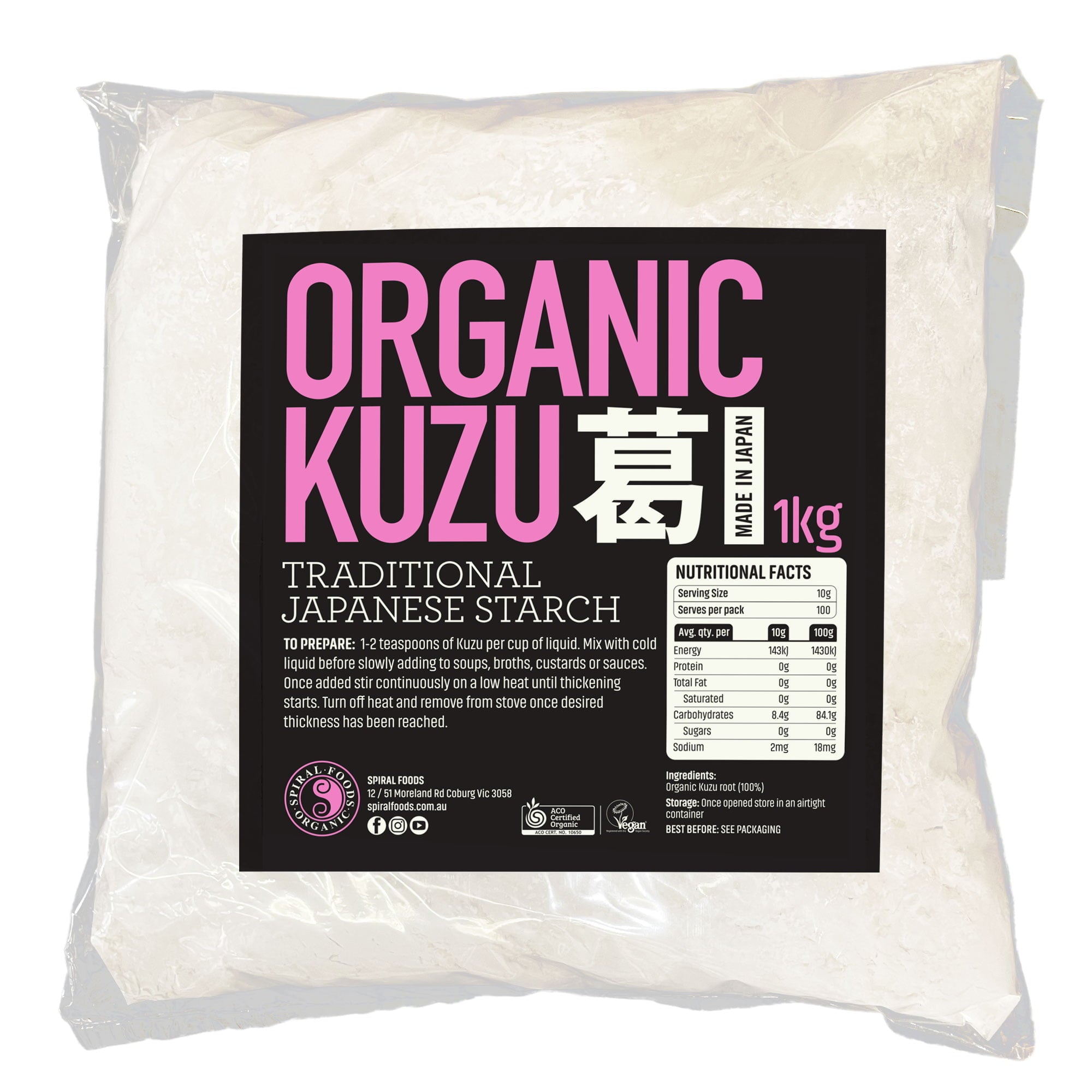 Spiral Foods Organic Kuzu 1KG