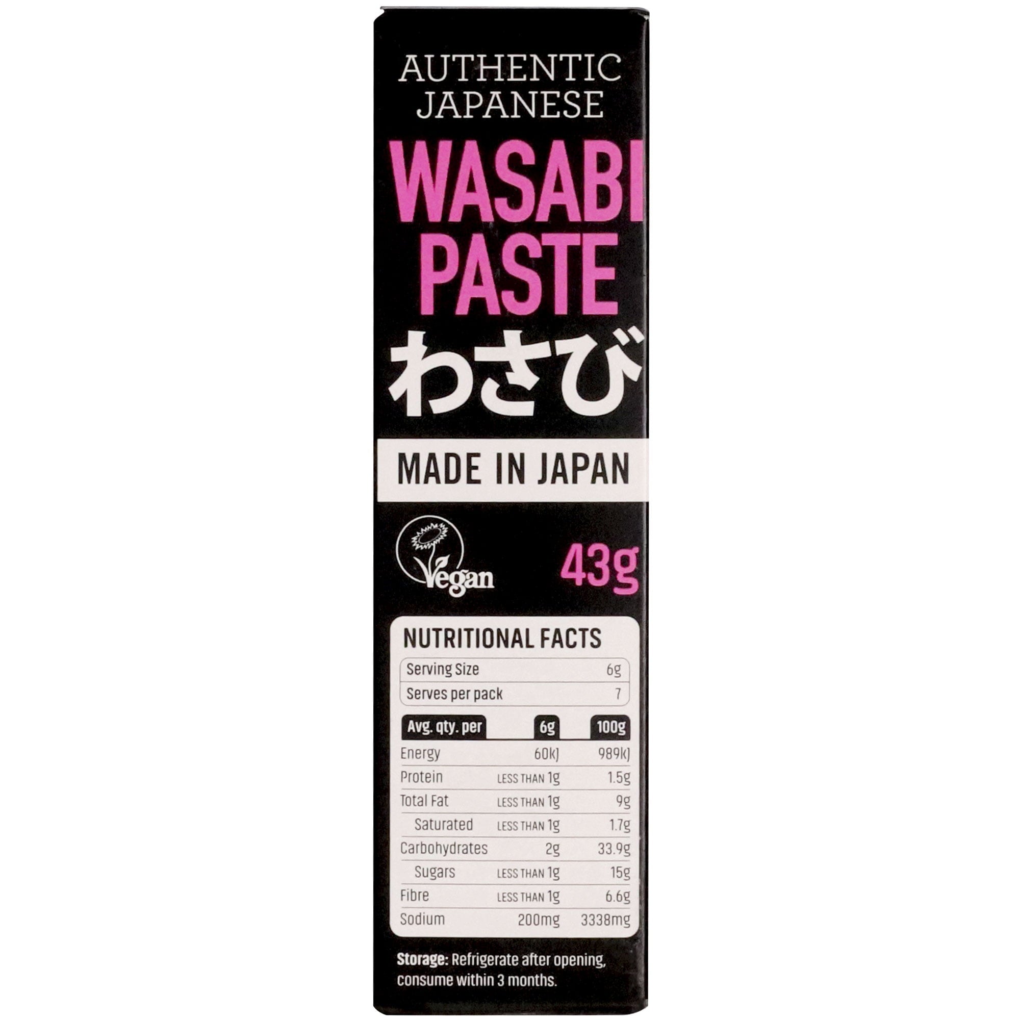 Spiral Foods Wasabi Paste 43g
