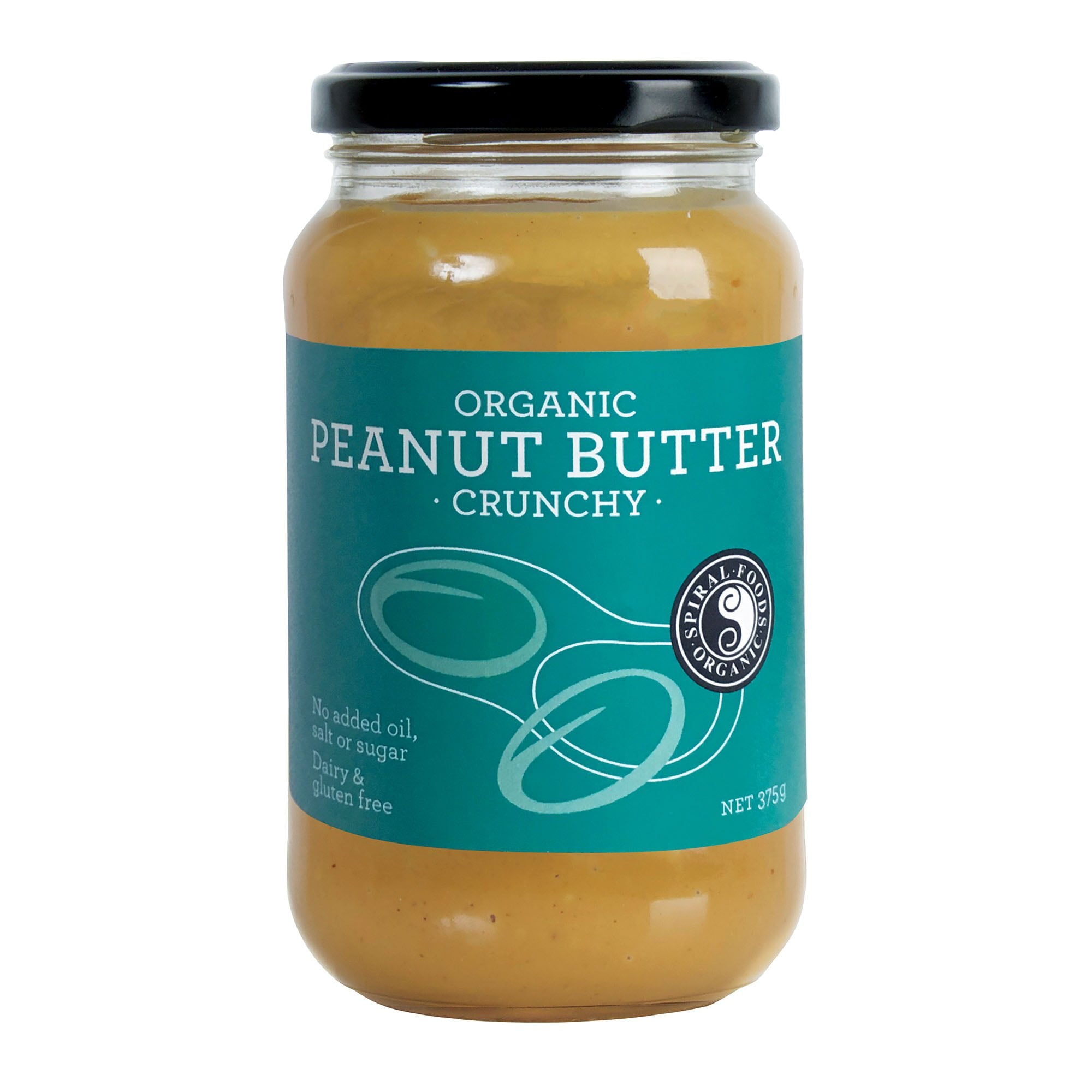 Spiral Foods Organic Crunchy Peanut Butter 375g