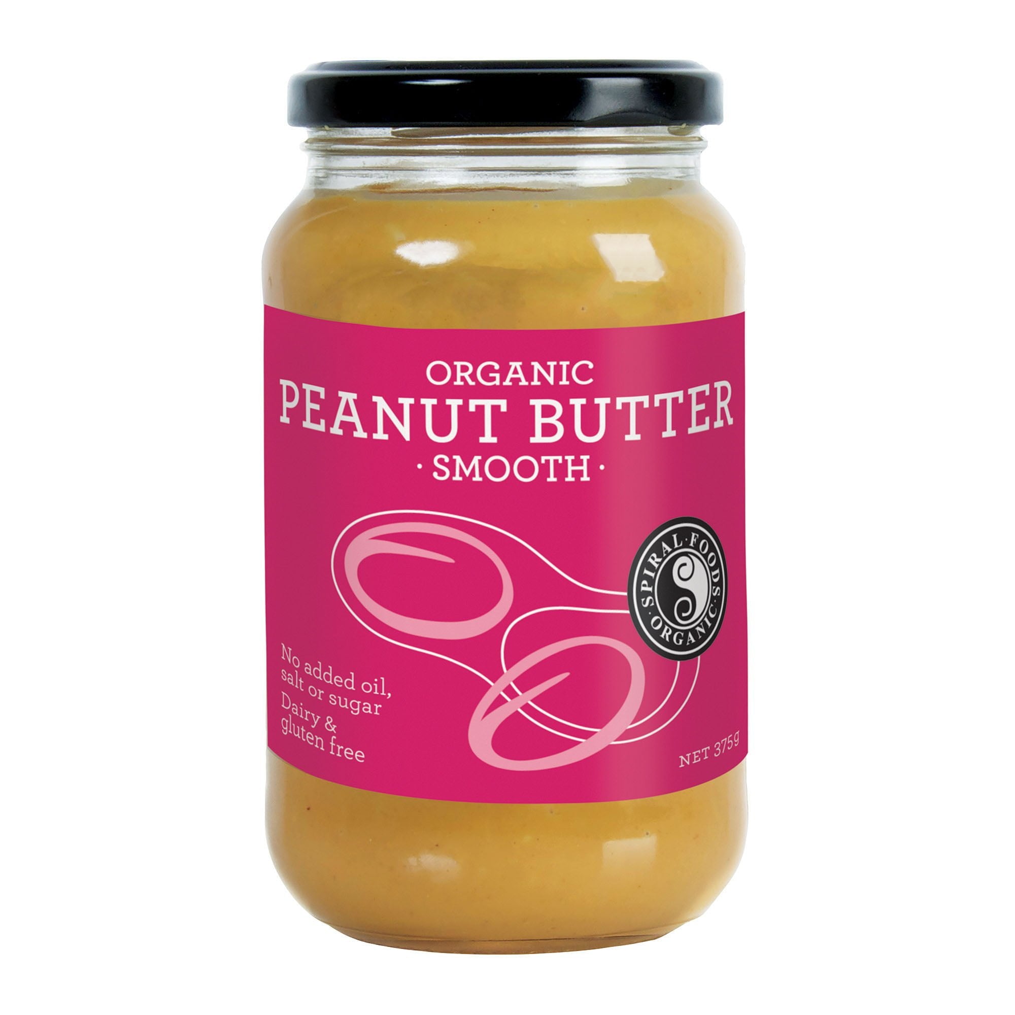 Spiral Foods Organic Smooth Peanut Butter 375g