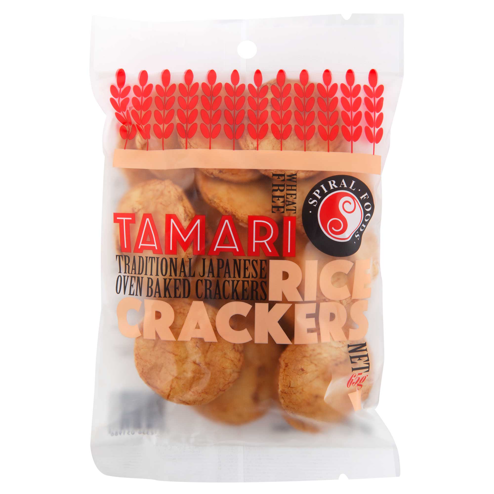 Spiral Foods Tamari Rice Crackers 12 x 65g